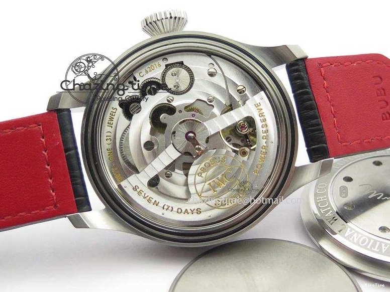 MIROTIME 0509 RelaxedFit Big Pilot Real PR IW500435 “Muhammad Ali” ZF Best Edition On Black Leather Strap A 7295
